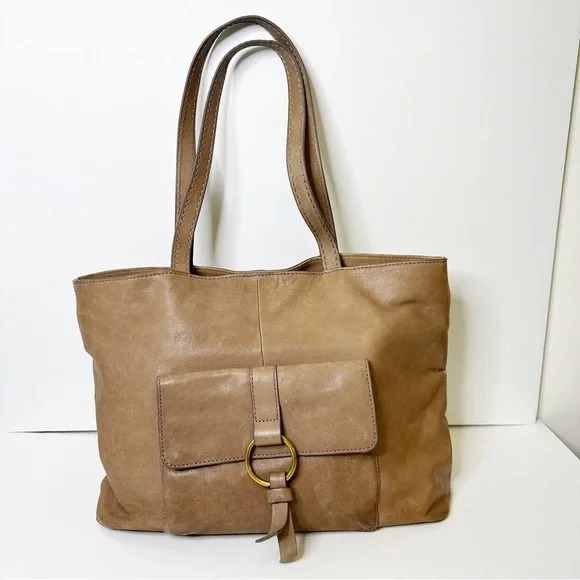 Frye Bags Frye Leather Madison Stone Front Pocket Leather Tote